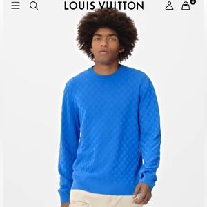 Men’s Louis Vuitton Damier Crew Neck sweater
